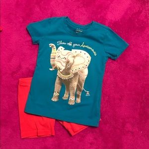 Girls shorts & top